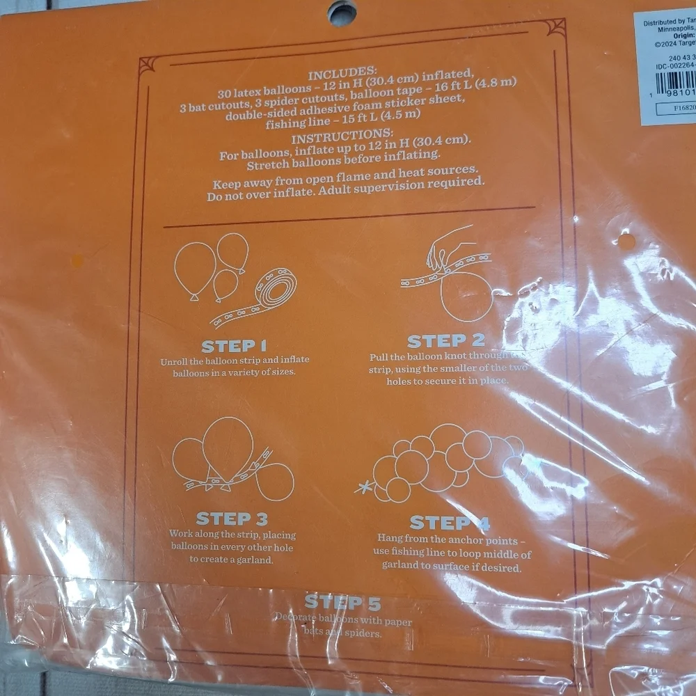 Halloween Balloon Arch Kit Bats And Spider